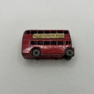 Lesney Matchbox, No.5 London Red Double Decker Bus, Circa 1957 Vintage Rare Find